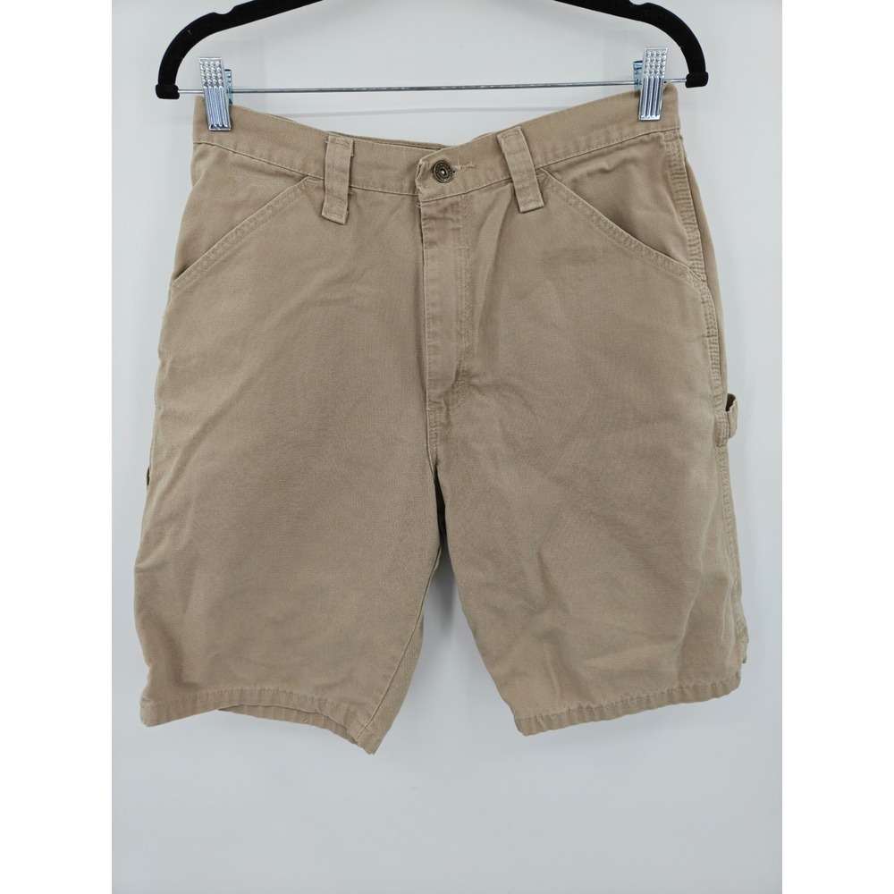 Wrangler Originals Mens Tan Khaki Utility Carpenter Shorts 30 Cotton 67CUTGK